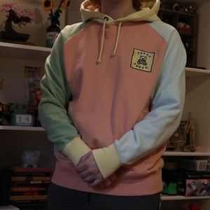 Teddy Fresh hoodie pastel color block